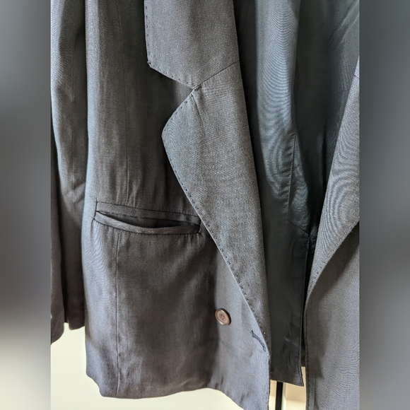 Silence + Noise Navy Oversized Blazer Size XS - Picture 4 of 7